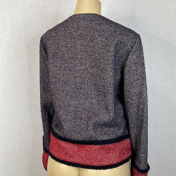 Sonia Rykiel Striped Zip Women’s Size 40 Short Jacket / Blazer. Great Condition! - Picture 3 of 12